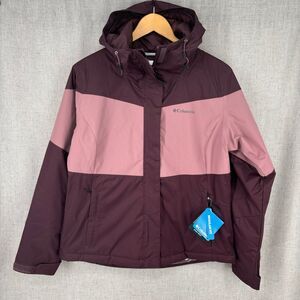 Columbia Tipton Peak III‎ Insulated Jacket Maroon Pink Nylon Polyester Gorpcore